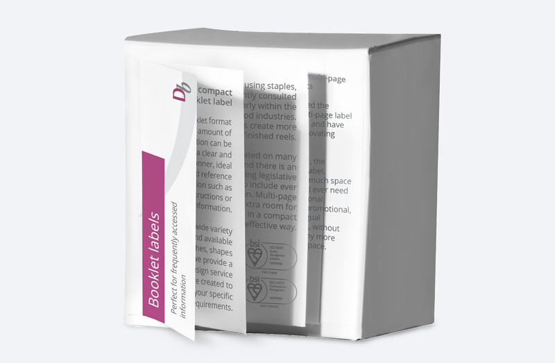 Booklet label printing services